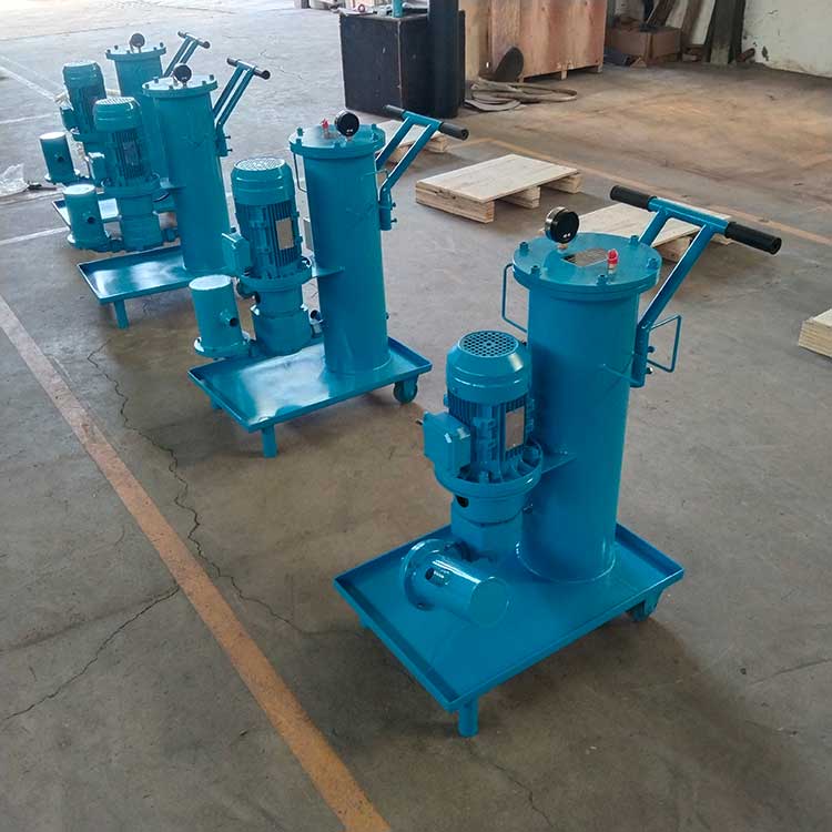 華豫生產(chǎn)供應(yīng)可移動式油液過濾LUC-40×10濾油機